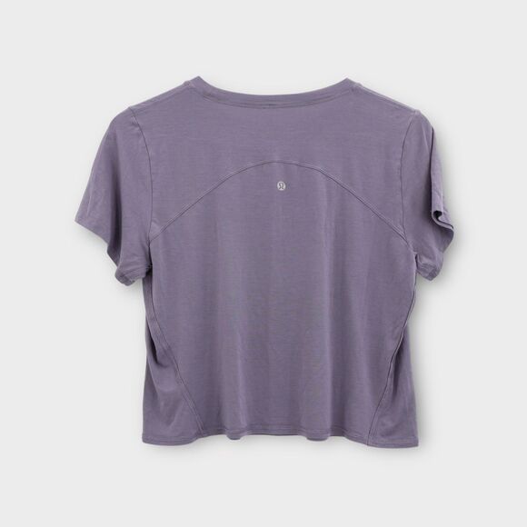 Lululemon Action Always Short Sleeve Purple Quartz Size Medium Estimated* - Picture 4 of 5